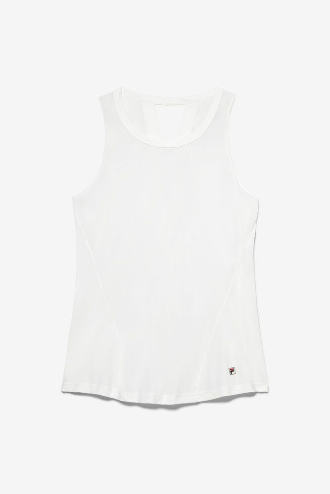 Fila Tank Top Womens White Baseline Full Coverage - Ireland 47231-WQIM